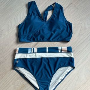 Nani swimwear  blue two piece blue sz  XL bathing suit.